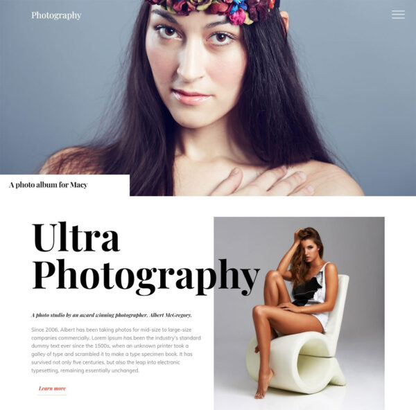 Creative Ultra Photography theme