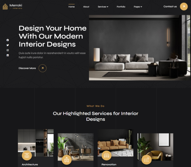 Architecture WordPress Theme | Interior Design WordPress Theme